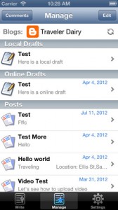 M blogpress for iphone
